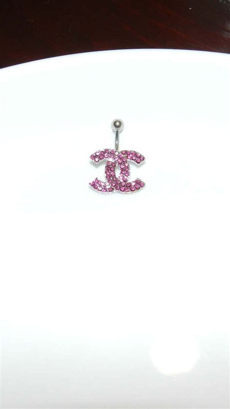 chanel belly button ring|Chanel stackable silver rings.